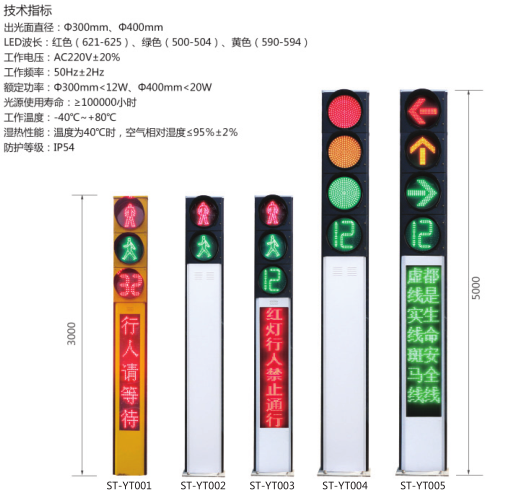 一体式交通人行信号灯